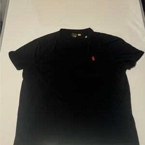 Polo by Ralph Lauren Black Tee with Red Logo